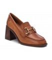 Mocasín de mujer en piel camel