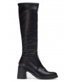 Bota elástica para mujer con tacón