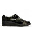 Zapato de confort con velcro en color negro