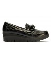 Mocasín con plataforma en color negro