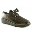 Zapato de cordones con plataforma para mujer