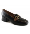 Zapato mocasín de puntera cuadrada para mujer
