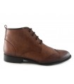 Botín para hombre en color cuero con cordones