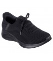 Deportivo negro mujer, sistema slip-ins