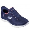 Deportivo azul marino, con cordones elásticos