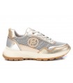 Deportivo Carmela piel dorado cordones plataforma mujer