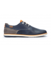 Zapato de corte clásico en piel azul