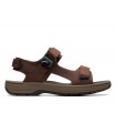 Sandalias hombre piel marrón, imanes.