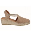 Alprgatas de mujer color cuero