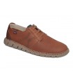 Zapato de piel con cordones elásticos