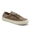 Deportivo tipo casco en lona beige