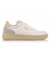 Deportivo blanco con talón beige