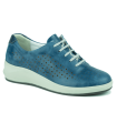 Deportivo calado para mujer en color azul
