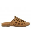 Sandalias tipo pala en cuero