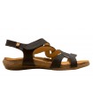 Sandalias de piel en color negro