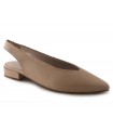 zapato salón para mujer en piel nude