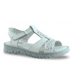 Sandalias en blanco con cierre de velcro