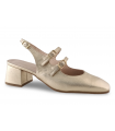 Zapato color oro para mujer