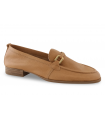 Mocasín para señora en piel cuero