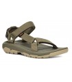 Sandalias con velcro en verde