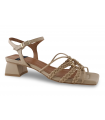 Sandalias trenzadas en color arena