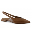 Zapato salón en piel cuero para mujer