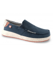 Zapato lona azul marino verano.