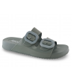 Sandalias mujer verde brillante dos hebillas Igor