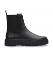 Botines estilo Chelsea en color negro.