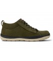 Zapato abotinado en color verde caqui.
