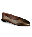 Zapato corte salón plano de mujer en azul cobalto