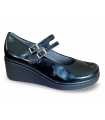 Zapatos de cuña estilo mercedes.