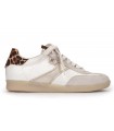 Deportivo blanco con detalles en serraje crudo Weekend 15200