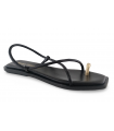 Sandalia plana negra Bryan 7300