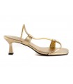 Sandalia laminada oro Bryan 6602