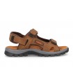 Sandalia cuero tres velcros Paredes WP22172