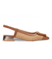 Zapato salón rafia cuero Hispanitas RHV254046