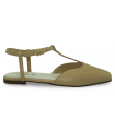 Zapato T beige con cierre hebilla Top3 25370