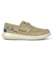 Zapato náutico beige para caballero Coronel Tapioca T206