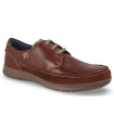 Zapato clásico de cordones para hombre en coñac Luisetti 27901