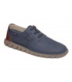 Zapato con cordones elásticos de color azul para caballero CALLAGHAN 43200