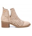 Botín trenzado en color beige para señora XTI 143959