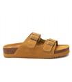Sandalia de dos hebillas en color beige para señora XTI 142552
