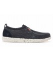 Zapato estilo Wallaby de color azul marino para hombre WALK IN PITAS WP150 WALLABY FLY WASHED