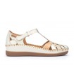 Sandalia de piel de color nata para mujer CADAQUES PIKOLINOS