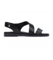 Sandalia plana de color negro para mujer FORMENTERA PIKOLINOS