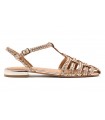 Zapato trenzado de color dorado para mujer GIOSEPPO 75456