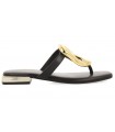 Sandalia plana de color negro para mujer GIOSEPPO 72363