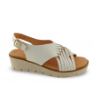Sandalia blanca para señora Kaola Bombi Blanco 2451