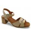 Sandalia taupe para señora Kaola Bombi Taupe Multi 1980
